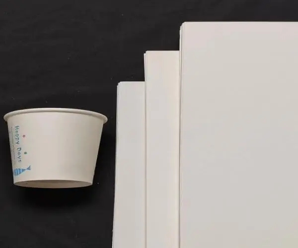 Tablero recubierto de PE para la fabricación de vasos de papel