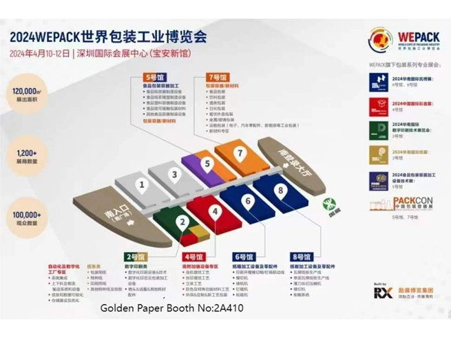 Golden Paper participará en exposición 2024WEPACK