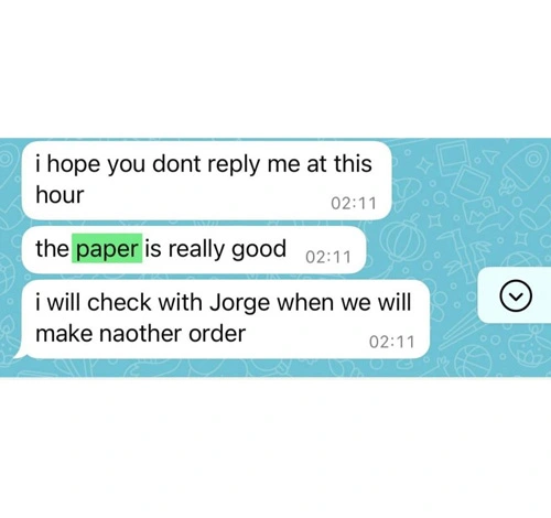Los clientes de Brasil piensan que nuestro tablero de caja plegable es muy bueno