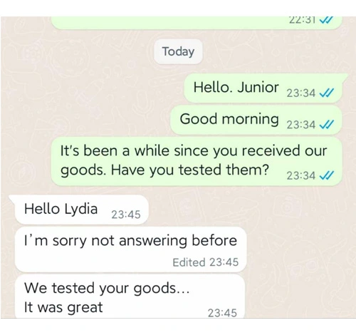 Después de probar, los clientes de Brasil están muy satisfechos con nuestro tablero recubierto
